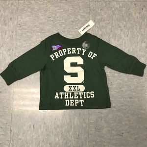 NWT 6-12M Michigan State University Shirt